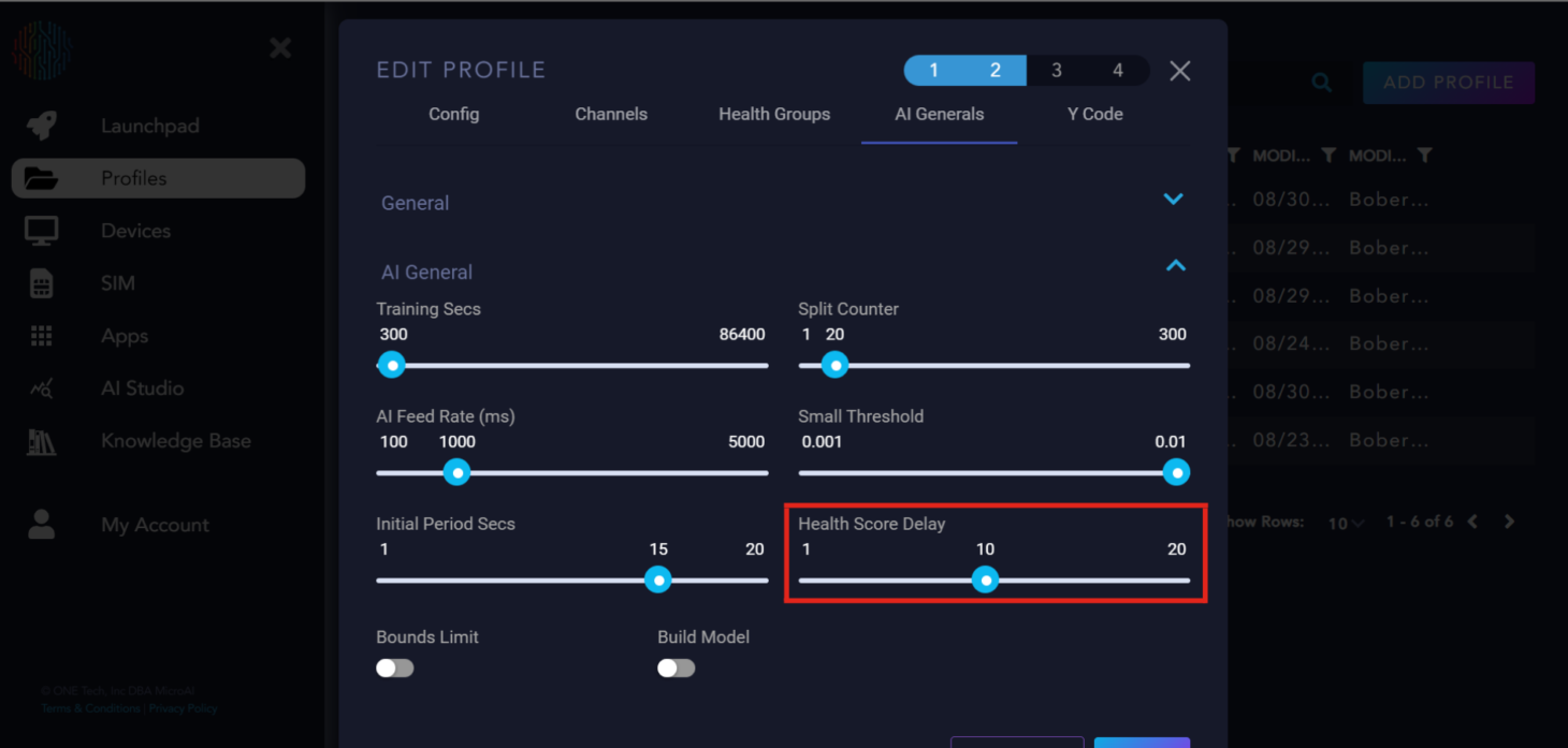 AI Generals Health Score Delay